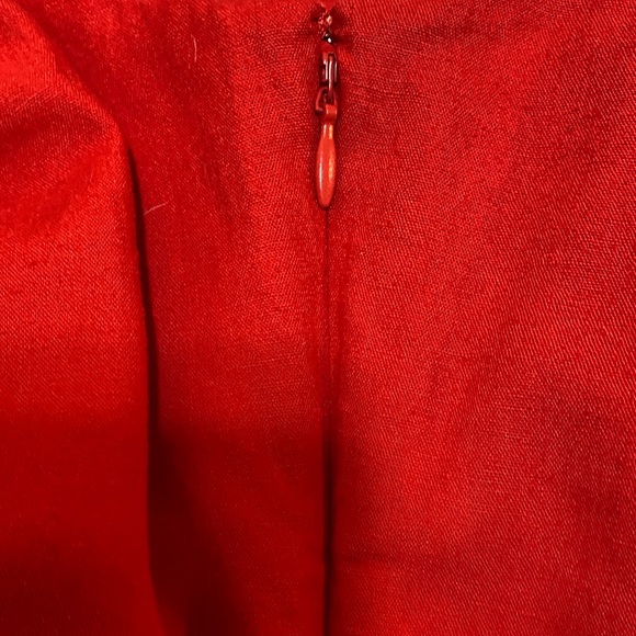 GAP Vibrant Red Women's Mini Flare Dress size Large Petite - Picture 5 of 7